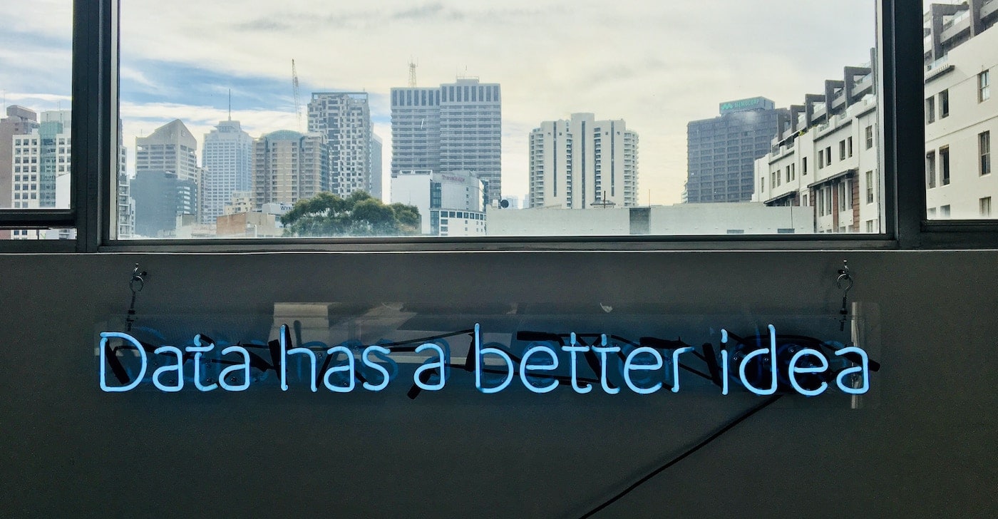 Data has a better idea neon sign